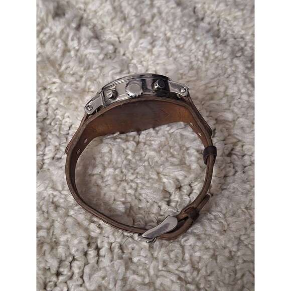 Fossil Original Boyfriend Chronograph Leather Watch Water Resistant NEED BATTERY - Picture 6 of 13